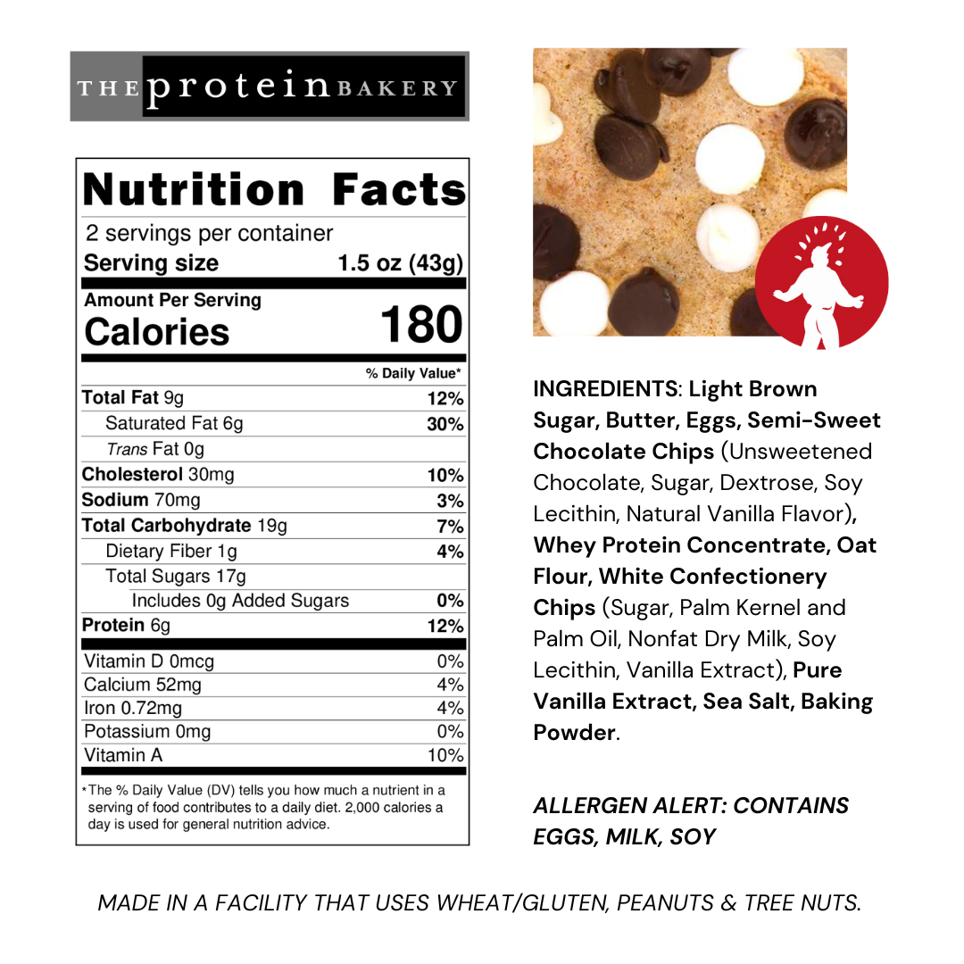 The Protein Bakery - Wholesale Snack Bar - Black & White Protein Blondie 2