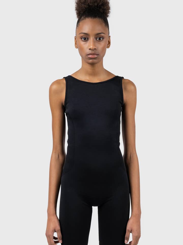 Body court sans coutures à dos dégagé pour la vente par NU-IN