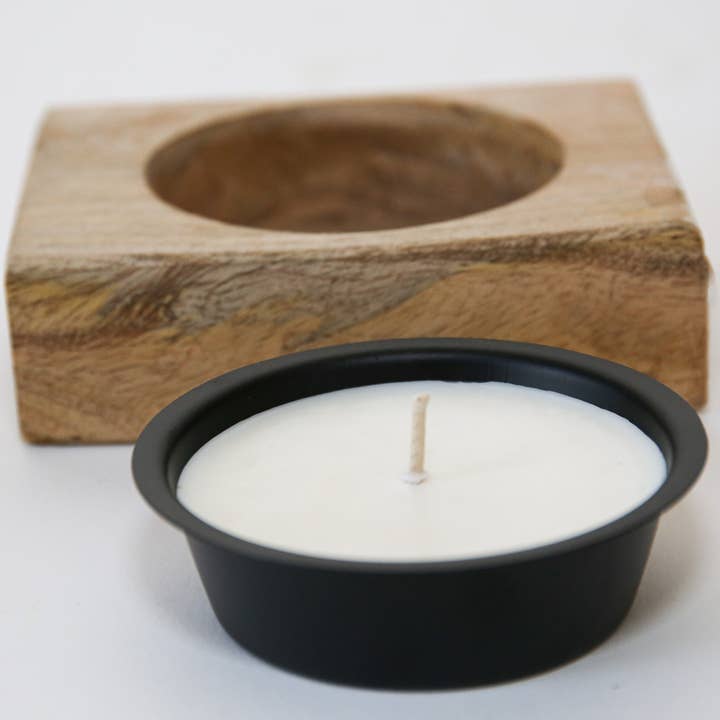 Forever Green Art – wholesale Burkljus – 100% soja trä ost mögel hand hällde ljus - 1 hål