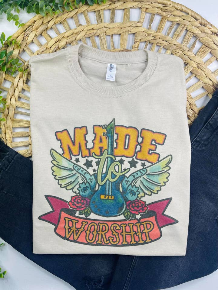Jerzee Tan Made to Worship (T-Shirt) for wholesale on Faire