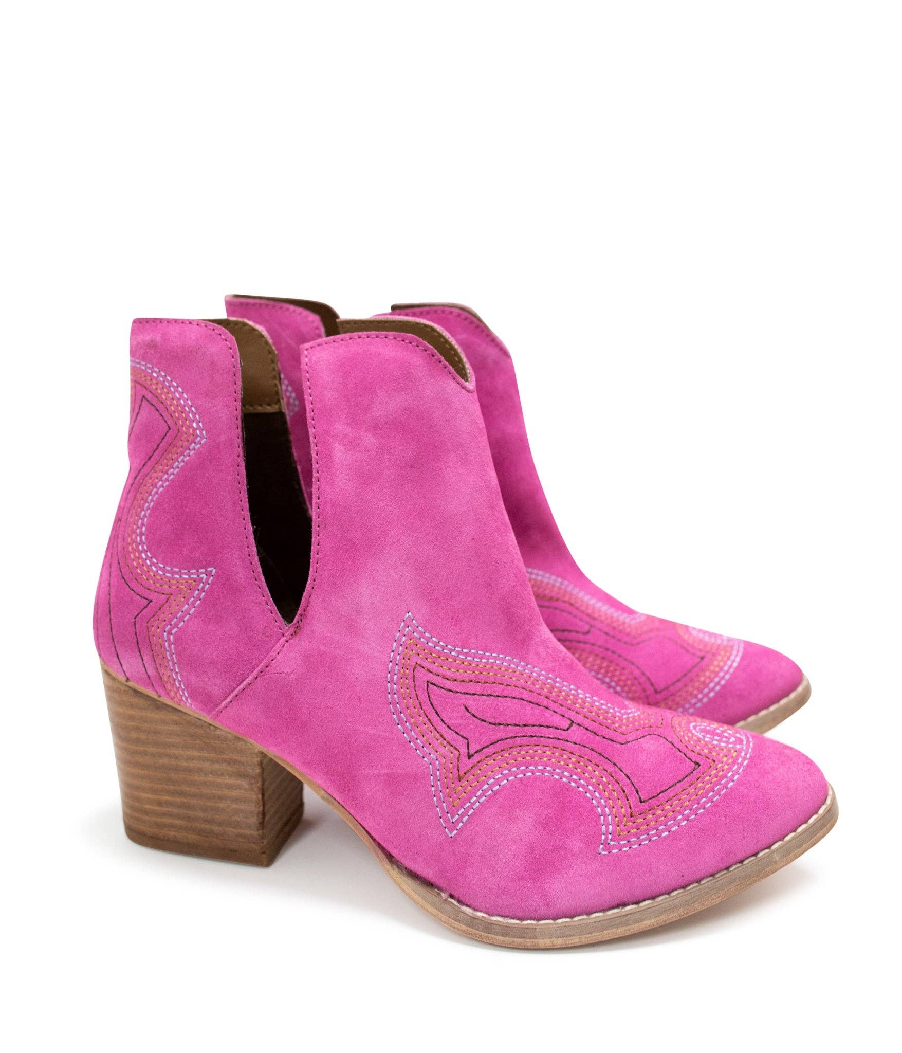 Naughty Monkey Open Pack - Wholesale Booties - Women's - Journee Ankle Boots in Magenta1