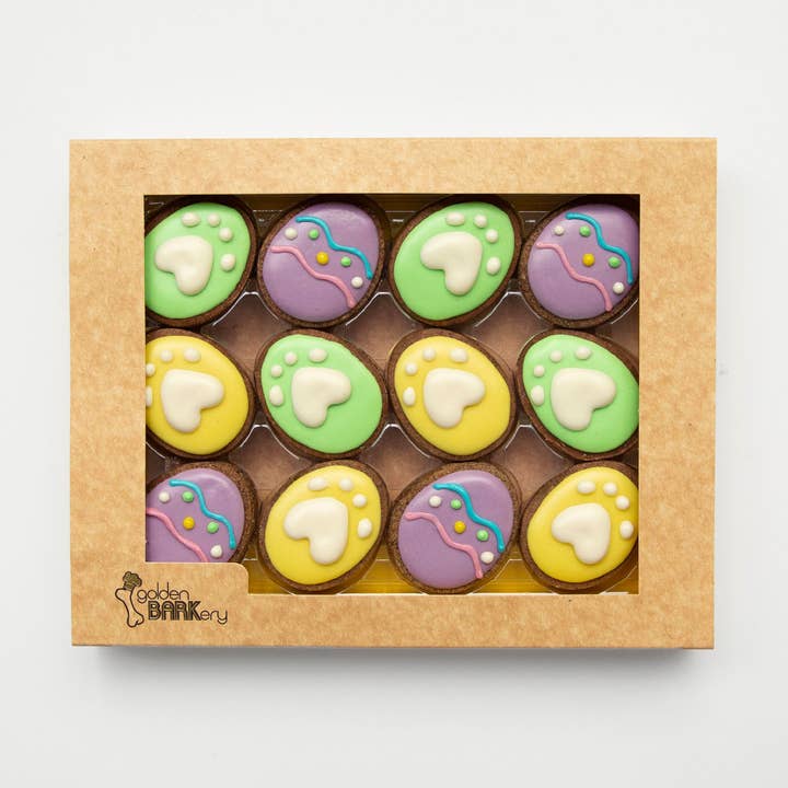 Påskgodis för hundar - 12 påskägg för hundar till äggjakt för wholesale av Golden Barkery