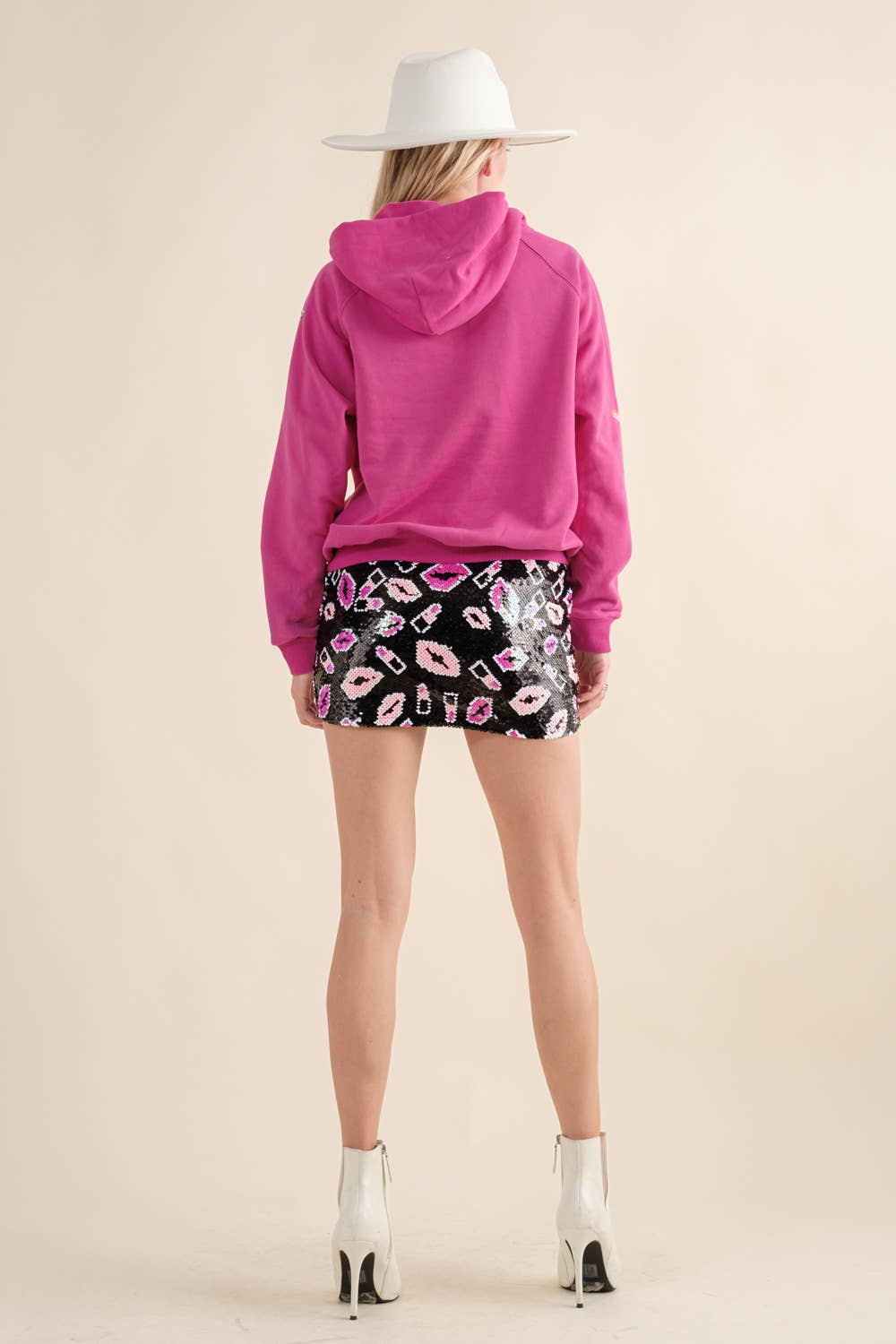 Blue B - Wholesale Hoodie - Women's - 32576J - French Terry Sequin Embroidery Hoodie3