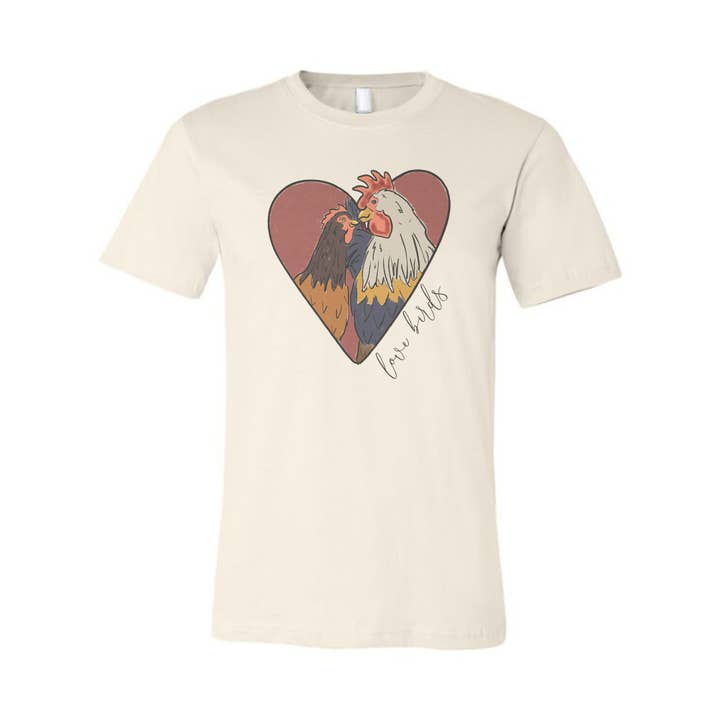 Barefoot Baby - Vendita all'ingrosso Maglietta serigrafata - Unisex - San Valentino Abbigliamento per Polli Country Western Mamma e Me