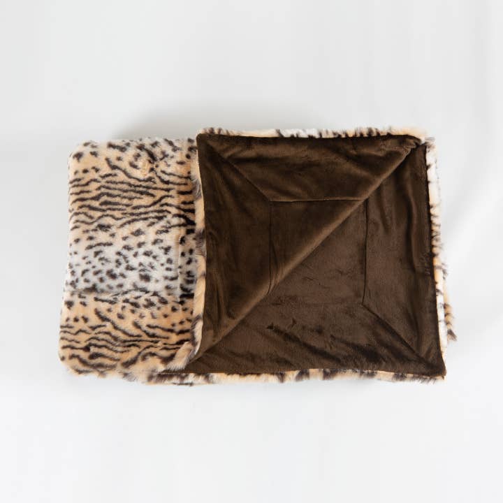 HemsidanDesign - Wholesale Throw Blanket - Throw faux fur Tiger 140 x 180 cm3