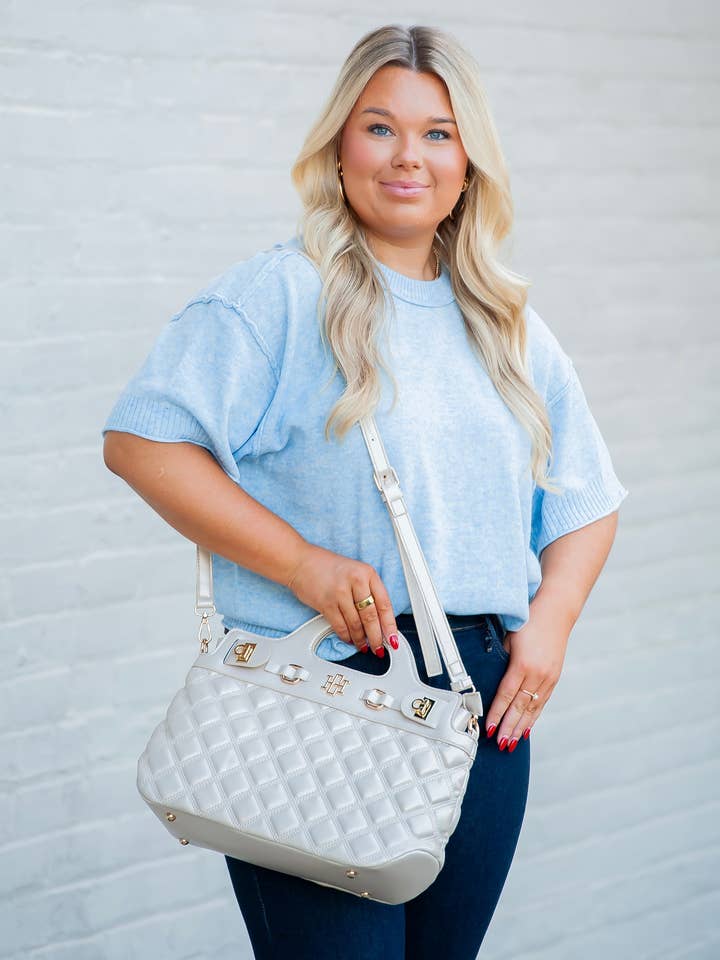 Sac à main Savannah Pearl DQ pour la vente par Caroline Hill