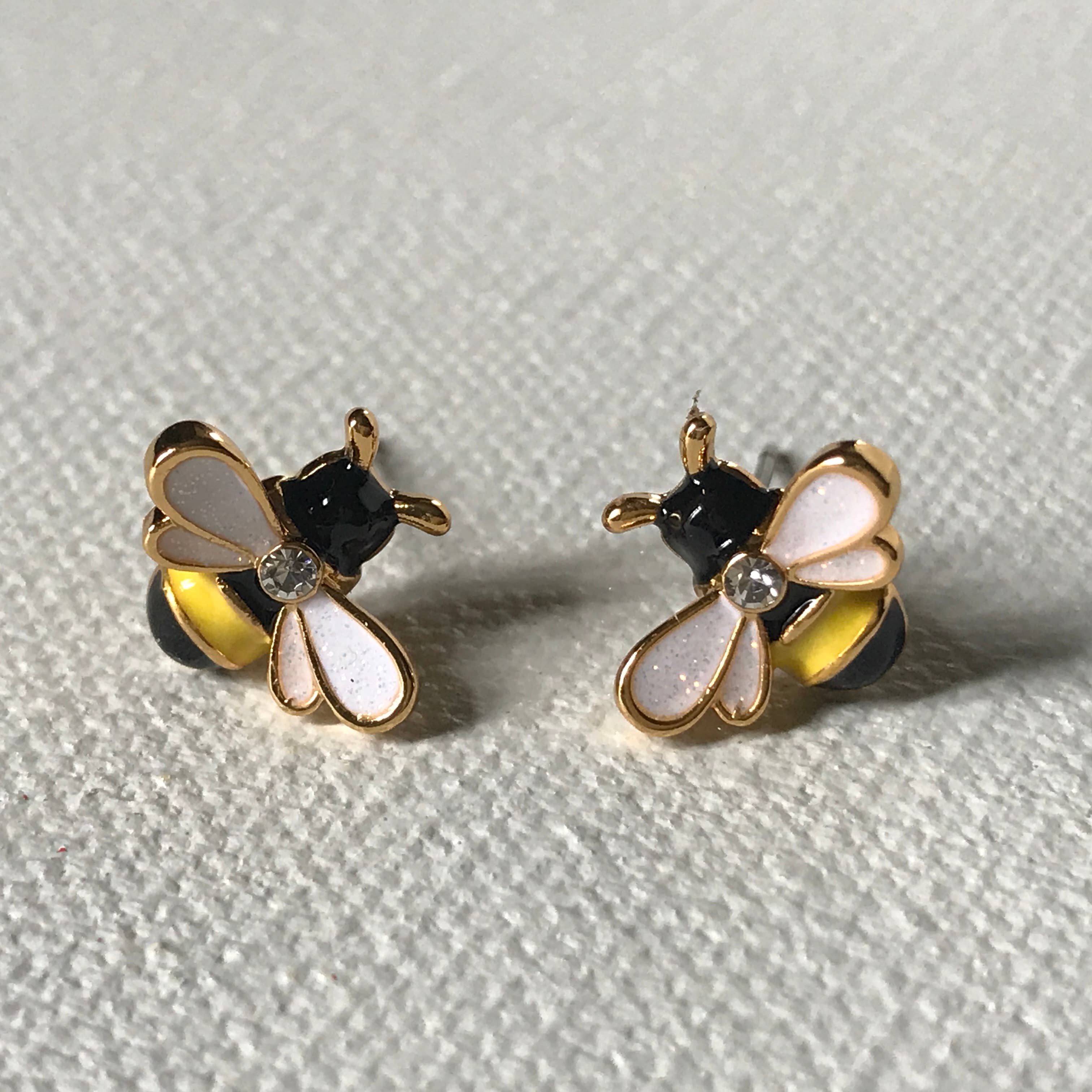 Carol Young Silver - Vendita all'ingrosso Orecchini a bottone - Orecchini Ape su CARTA/Gioielli1