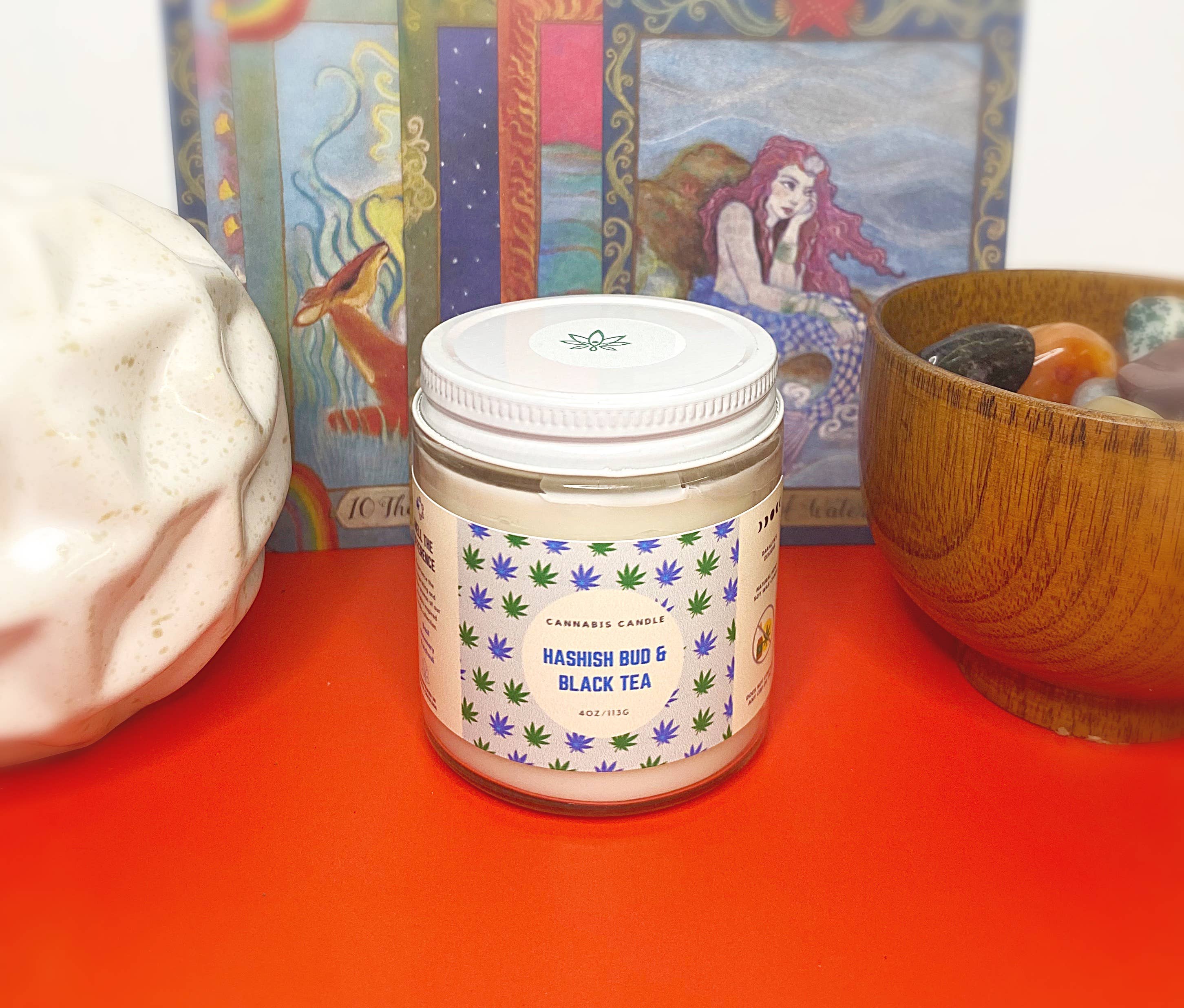 Daralyn's Designs - Wholesale Jar/Filled Candle - Cannabis Candle | 4oz | Hemp Wax8