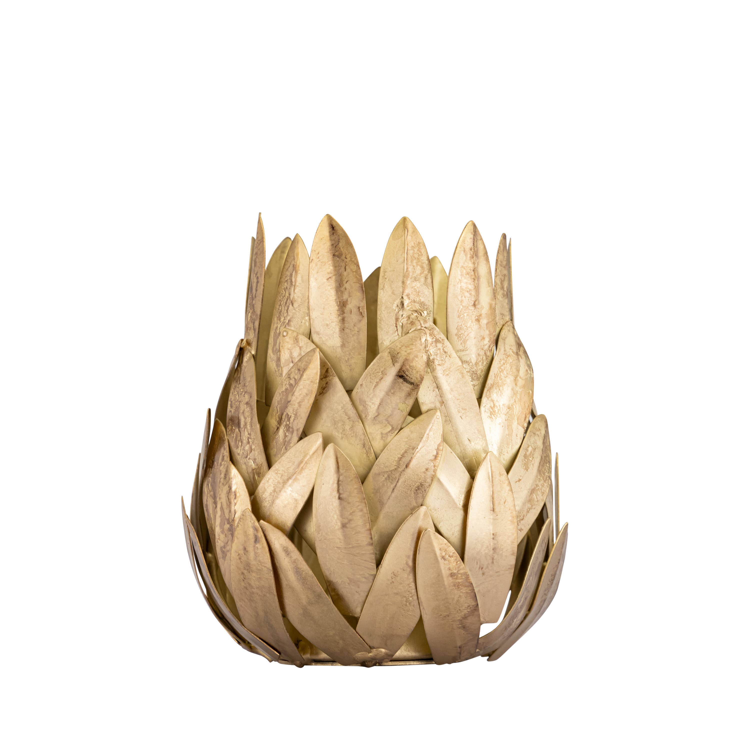 Votive Dia 3.75" Gold Crackle for wholesale on Faire