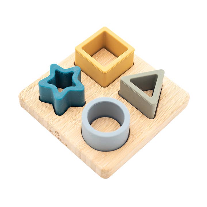 BAMBOO WOOD PUZZLE WITH SILICONE FIGURES for wholesale by Olmitos S.A