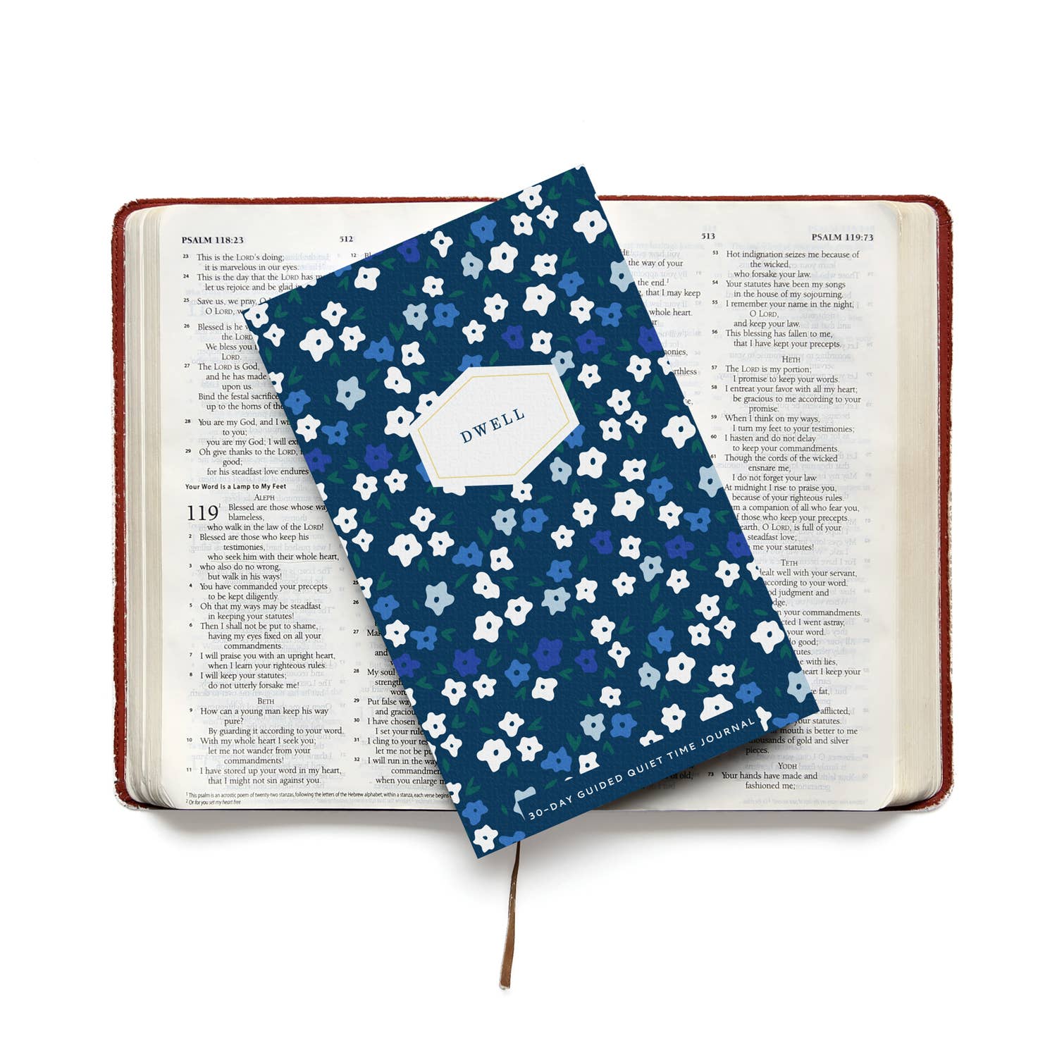 Muscadine Press - Wholesale Journal/Diary - Bible Study Journal (Mini), Calico Blues1