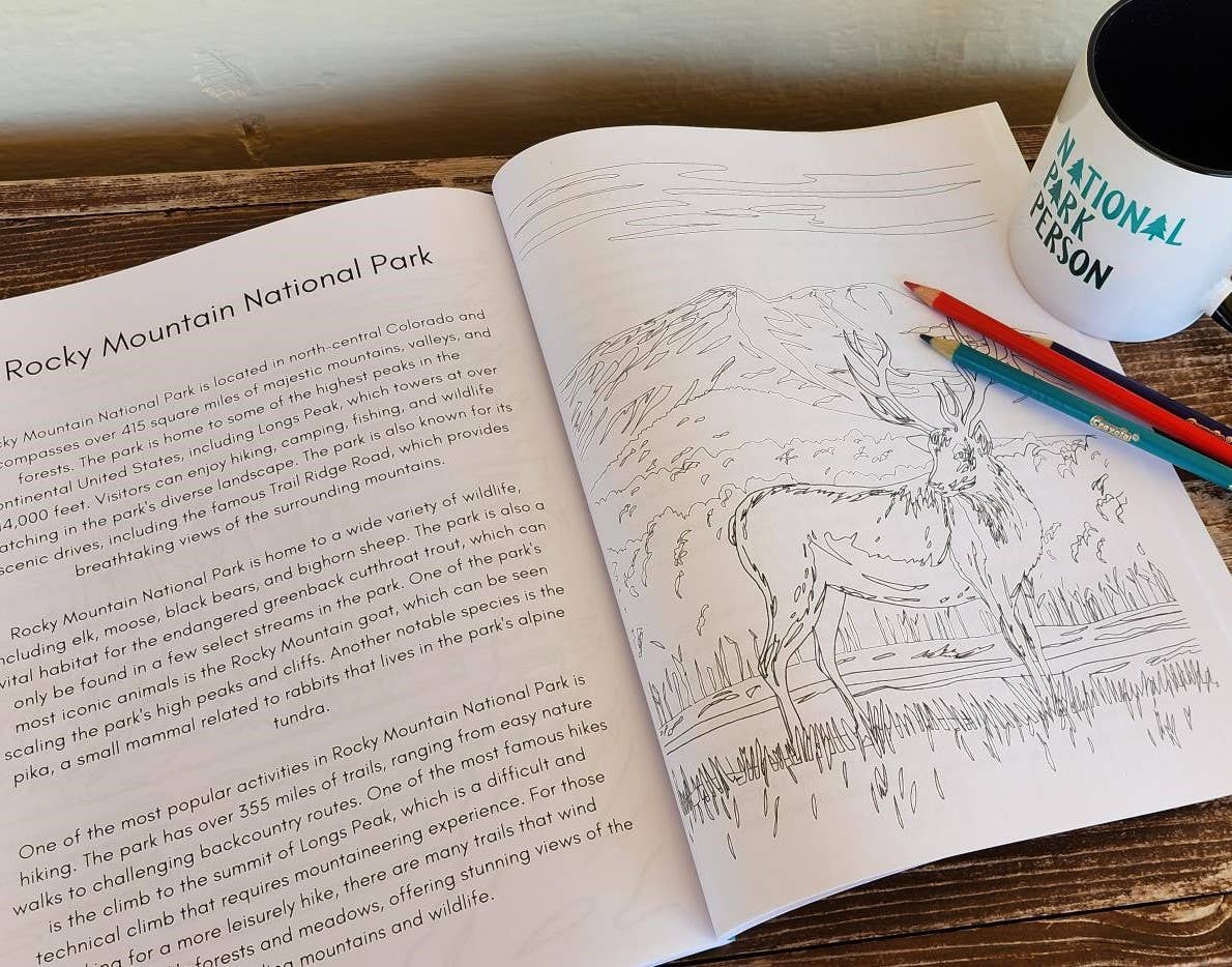 National Parks and Beyond - Wholesale Coloring & Activity Book - Adult - Color Your Way through the National Parks, Coloring book2