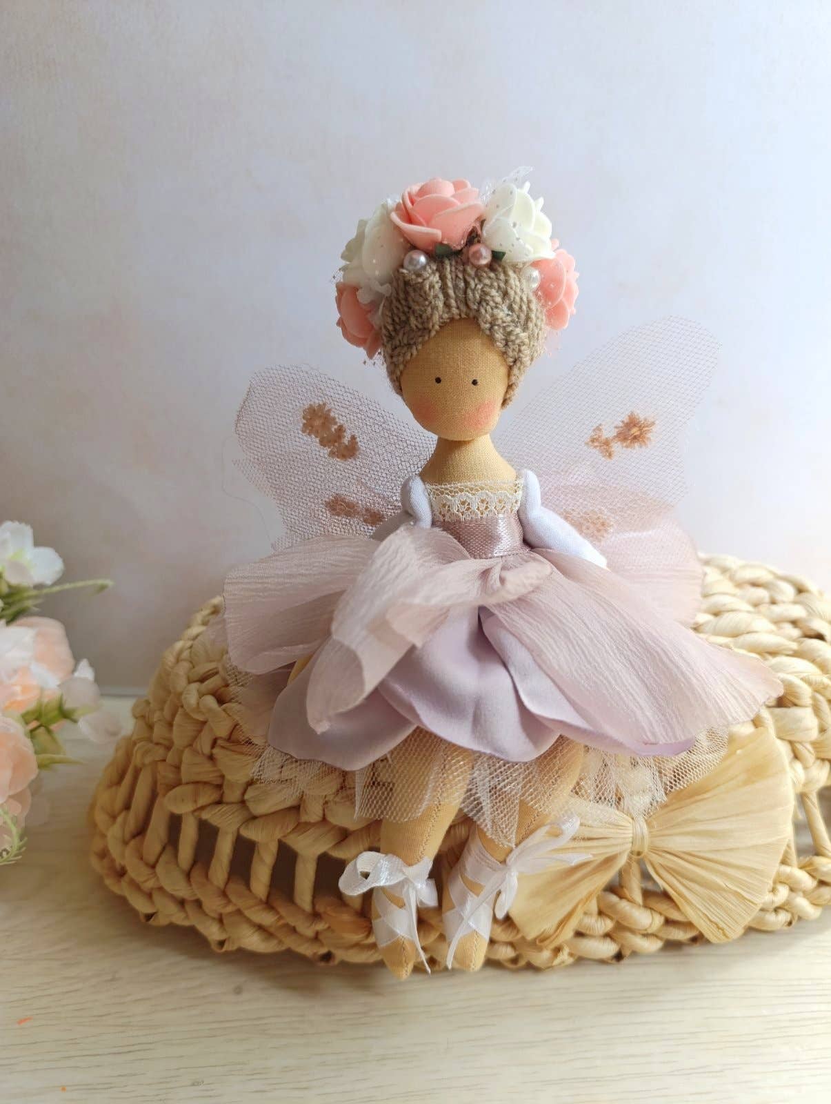 ChernikovaNataliya - Wholesale Pop - Kinderen - Handgemaakte Feeënballerina Pop – 20 cm (7,9 in)5