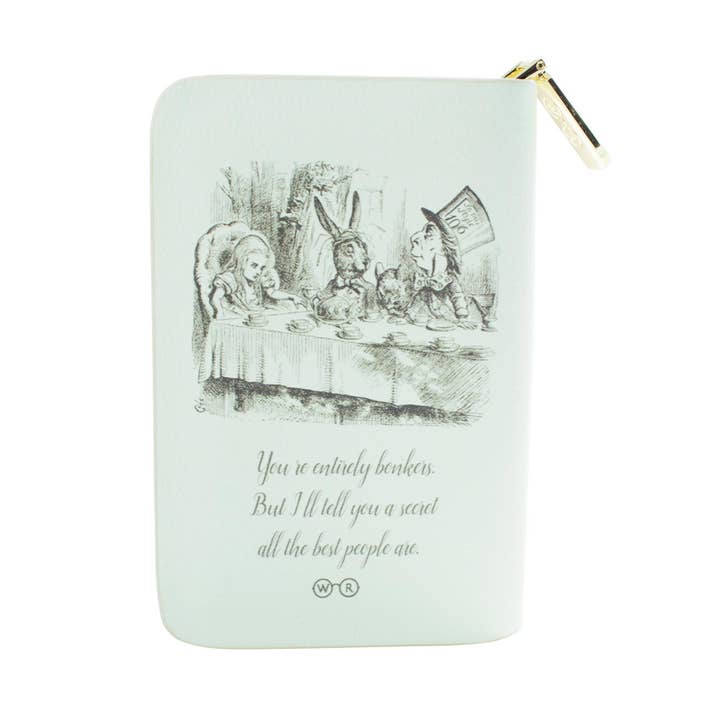 Well Read Company - Wholesale Wallet - Women's - Alice Turquoise Book Zip Around Purse