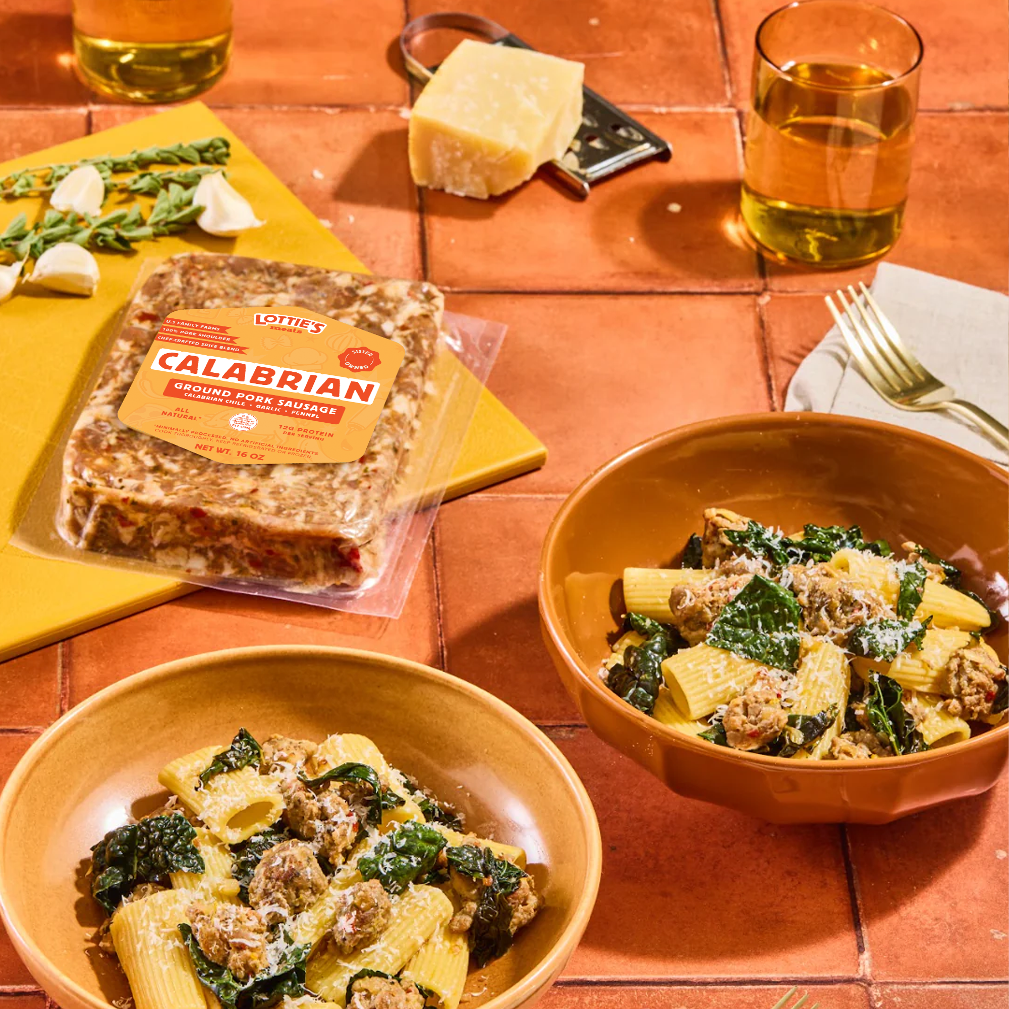 Lottie's Meats - Wholesale Sausage - Calabrian Sausage | Ground Pork Blend | 14 Units @ 16 oz ea.4