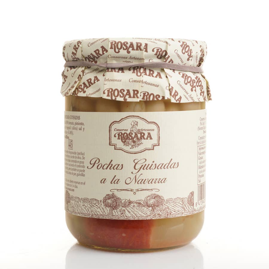 Conservas Rosara – wholesale Inlagda grönsaker – Konservburk med kokta pochas-bönor á la Navarra 445 ml2