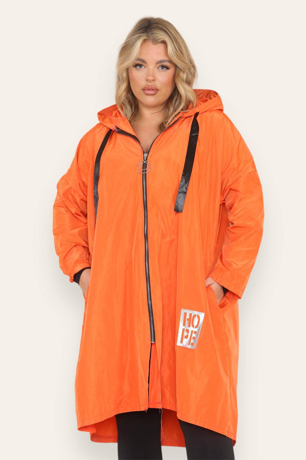 Miss Bold - Wholesale Raincoat - Women's - Oversized Hooded Rain Mac40