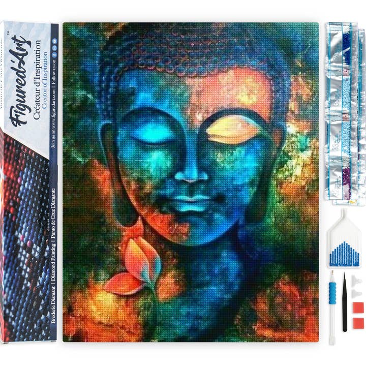 Pintura de Diamante - Buda Relaxante por atacado de Figured'Art