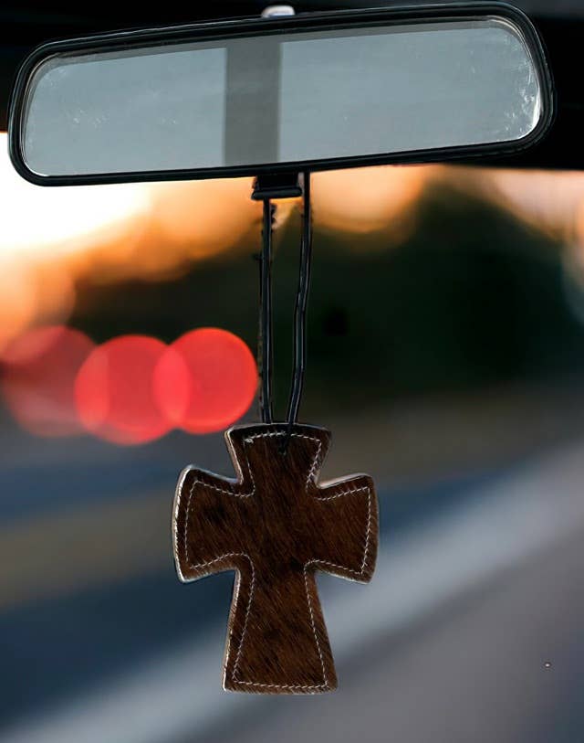 reSCENTit ~ Red Dirt Leather - Wholesale Car Freshener - Unisex - 2P-HAIR ON HIDE reSCENTable CHARMS  6