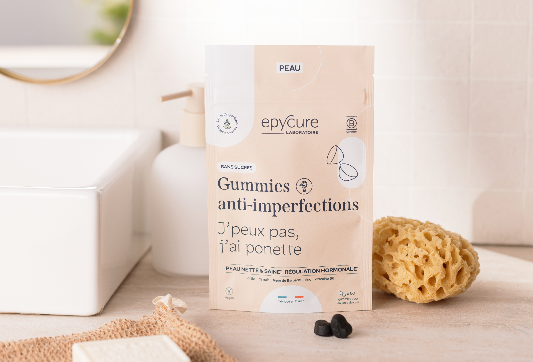 Epycure - Wholesale Oral Supplement/Vitamin - ANTI-IMPERFECTION GUMMIES - 1 MONTH - x60 Gummies3