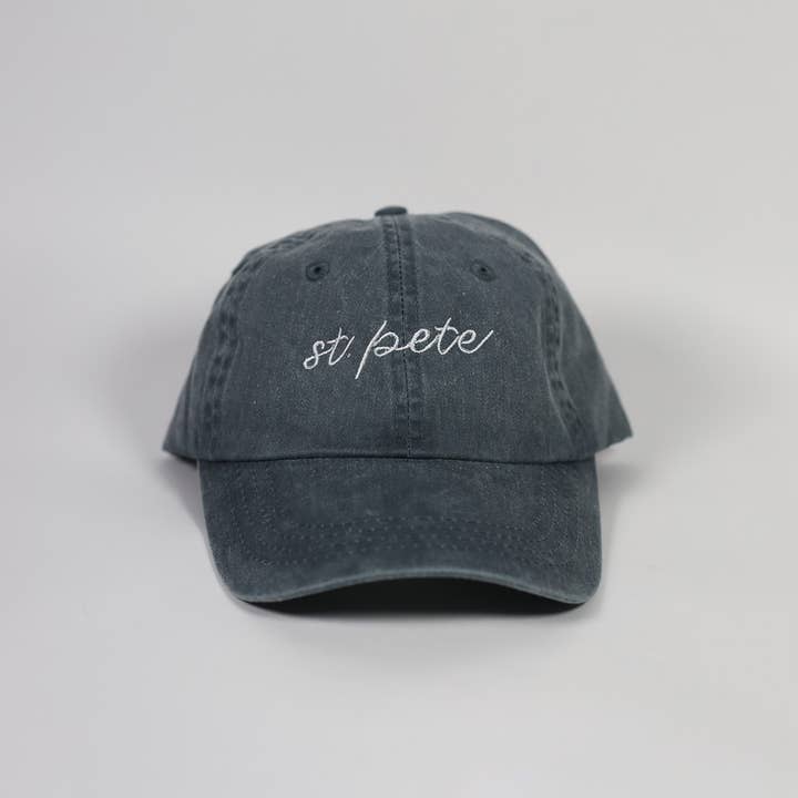 Tay Dunworth - Wholesale Baseball Cap - Unisex - St. Pete (Florida) Cursive Embroidered Dad Hat