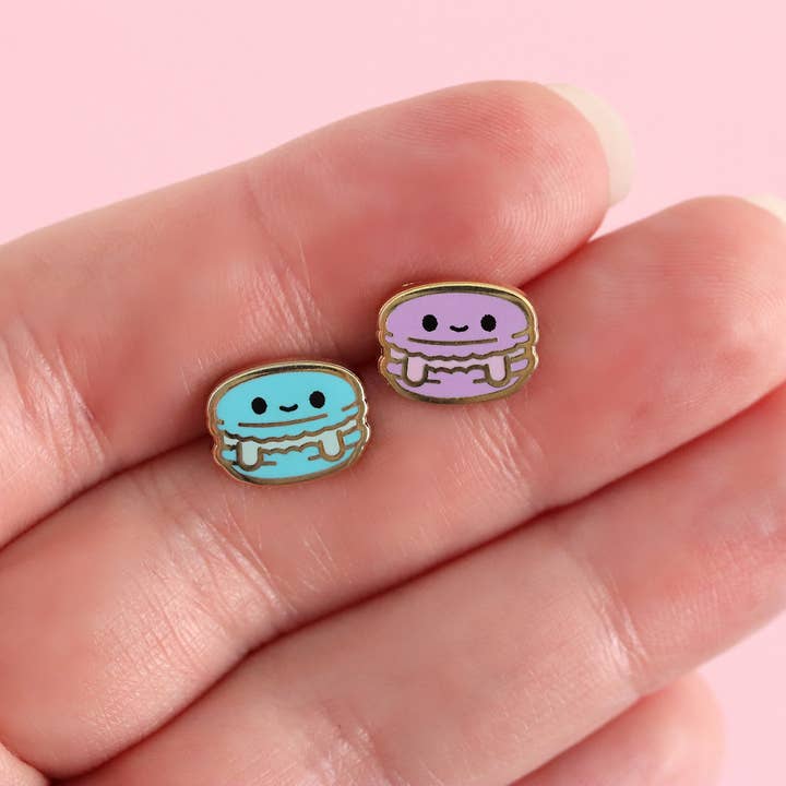 LuxCups Creative - Wholesale Stud/Post Earrings - Macaron Earrings