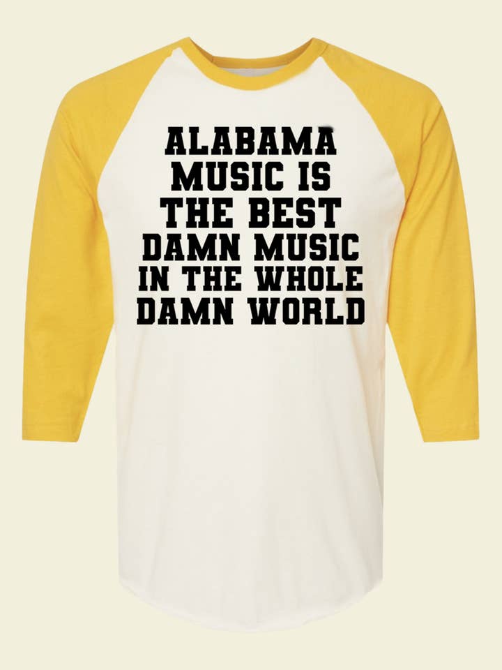 Maglietta da baseball Alabama Music per la vendita all'ingrosso da parte di Southern Native