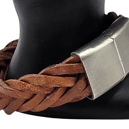 Montana Braided Leather Bracelet - Style 403 for wholesale by Sun Enterprises B.V.