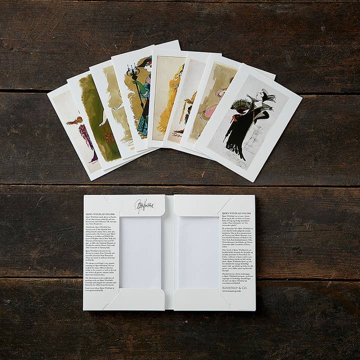 Koustrupco - Wholesale Stationery/Notecard Set - Wiinblad costumes 8 cards w/envelopes1