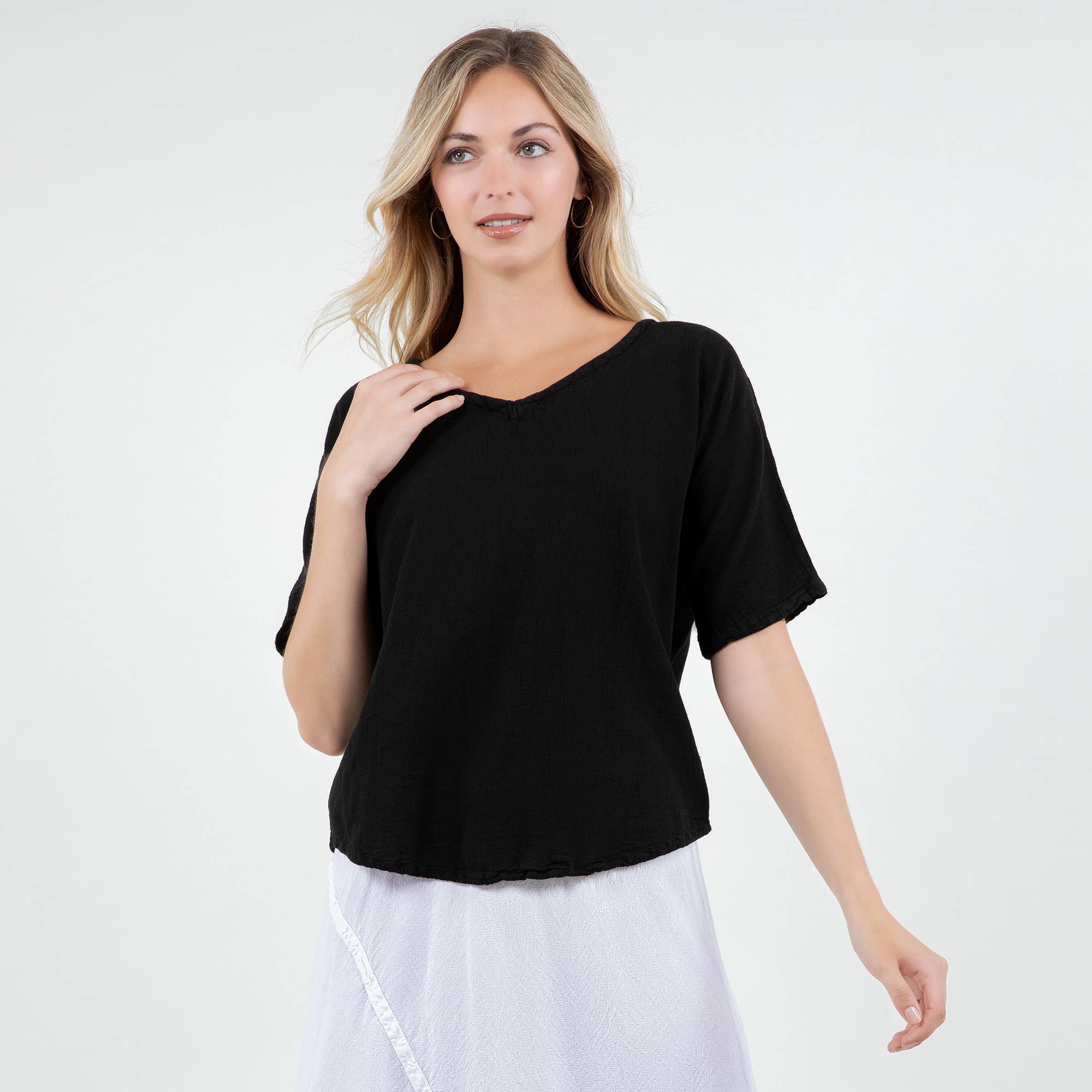 Cottonways – wholesale Blouse – Women’s – Mary Top 100% Cotton Gauze34