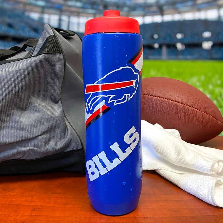 Party Animal, Inc. - Wholesale Water Bottle - Buffalo Bills Squeezy Water Bottle