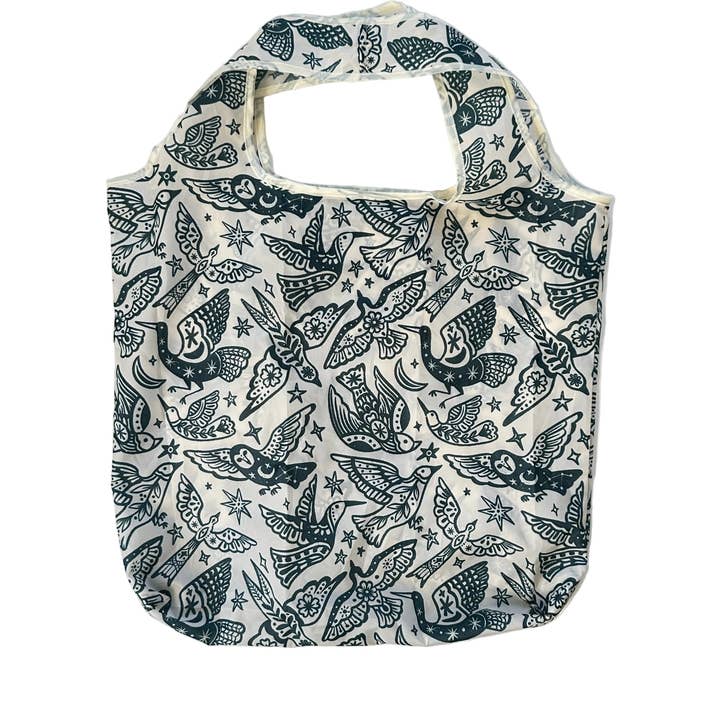 liadelyonart - Wholesale Grocery/Shopping Bag - Boho Bird Reusable Tote Bag1