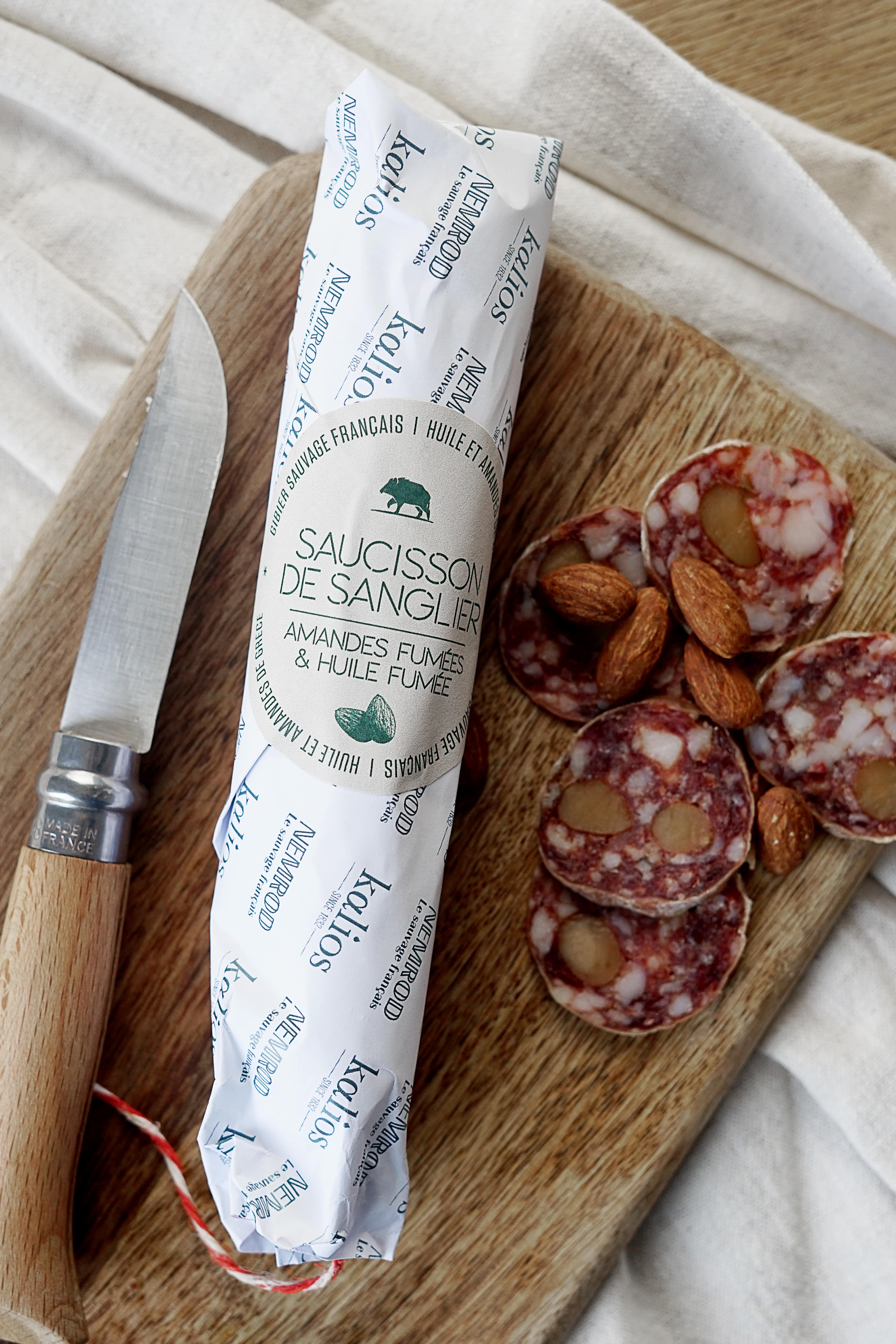 Nemrod - Wholesale Sausage - KALIOS Wild Boar Sausage with Smoked Almonds - Game - 11