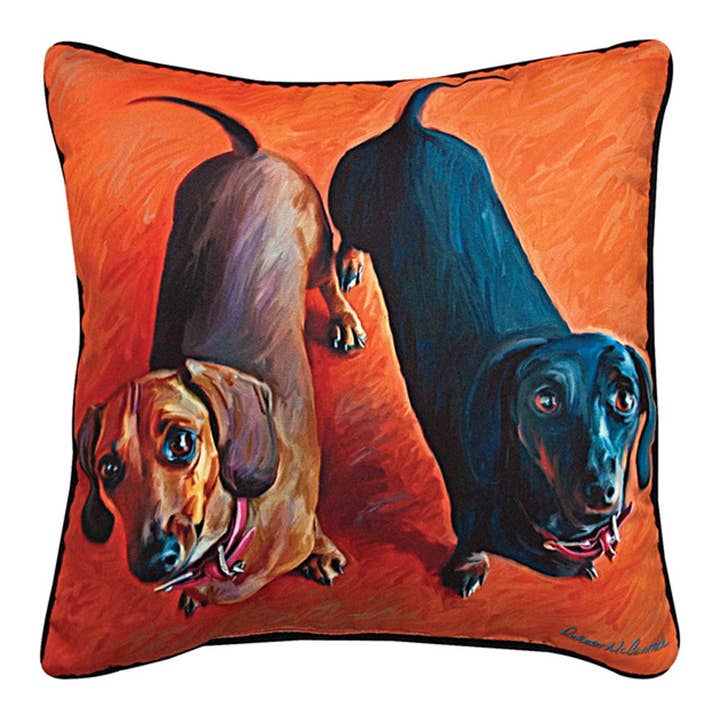 Double Dachsies Dchund -Rmc-18 Pw for wholesale by Manual Woodworkers and Weavers, Inc.