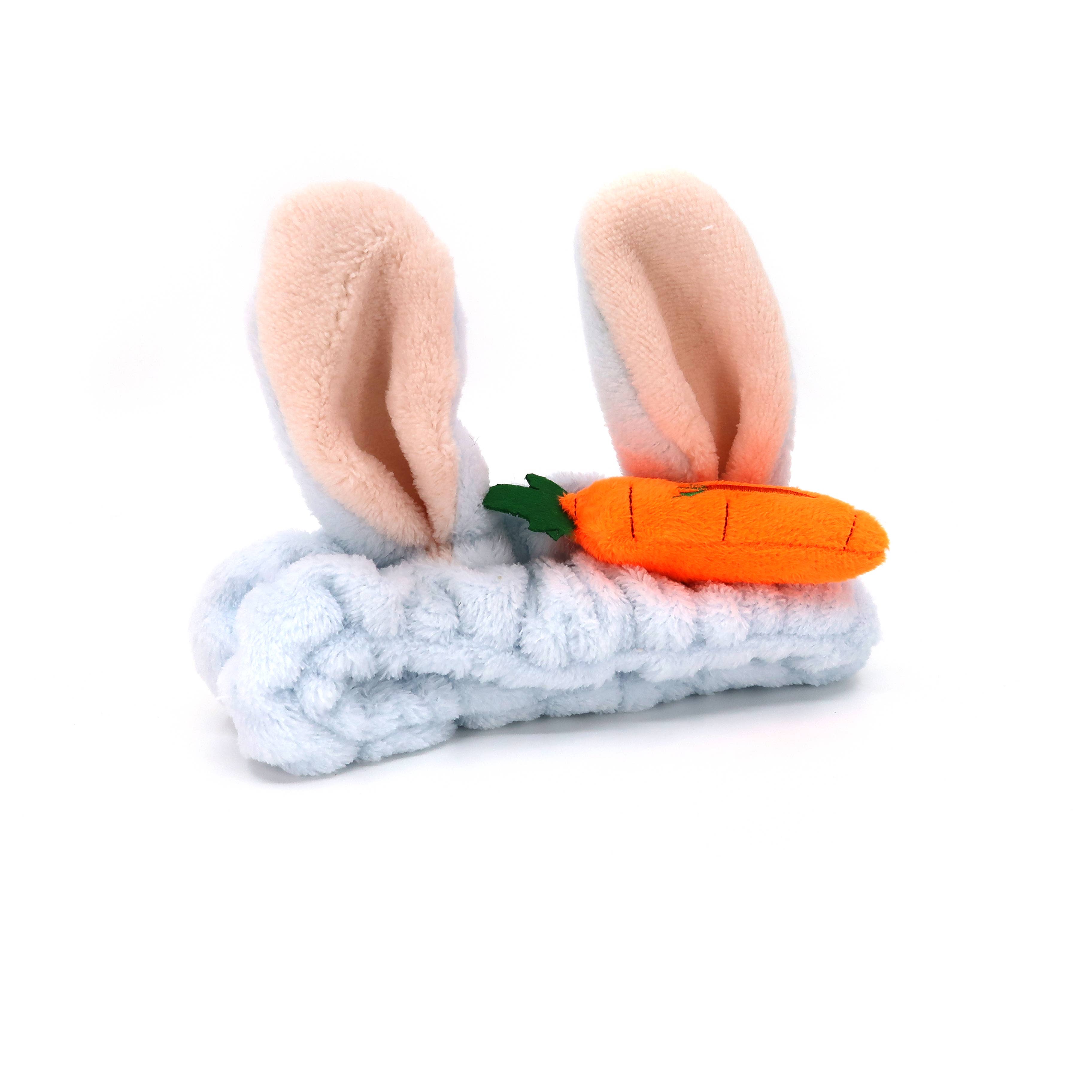 TAPA fashion - Vendita all'ingrosso Fasce da spa - Fascia per Capelli da Spa con Orecchie di Coniglio Carine e Carota HW3314-62 (12PC)5