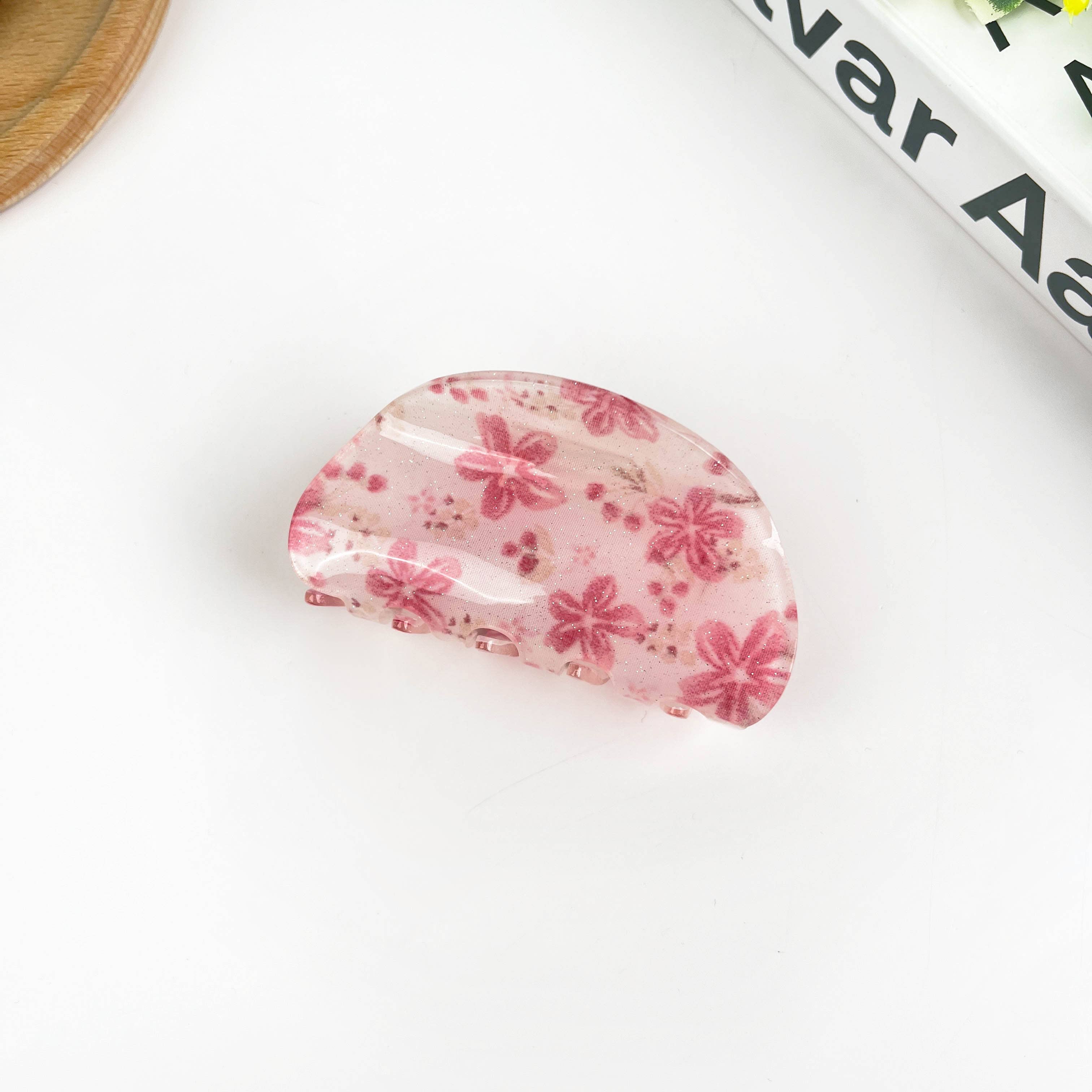 TheDivaSoap - Wholesale Hair Clip - Women's - Small Flower Semicircle Hair Clip6