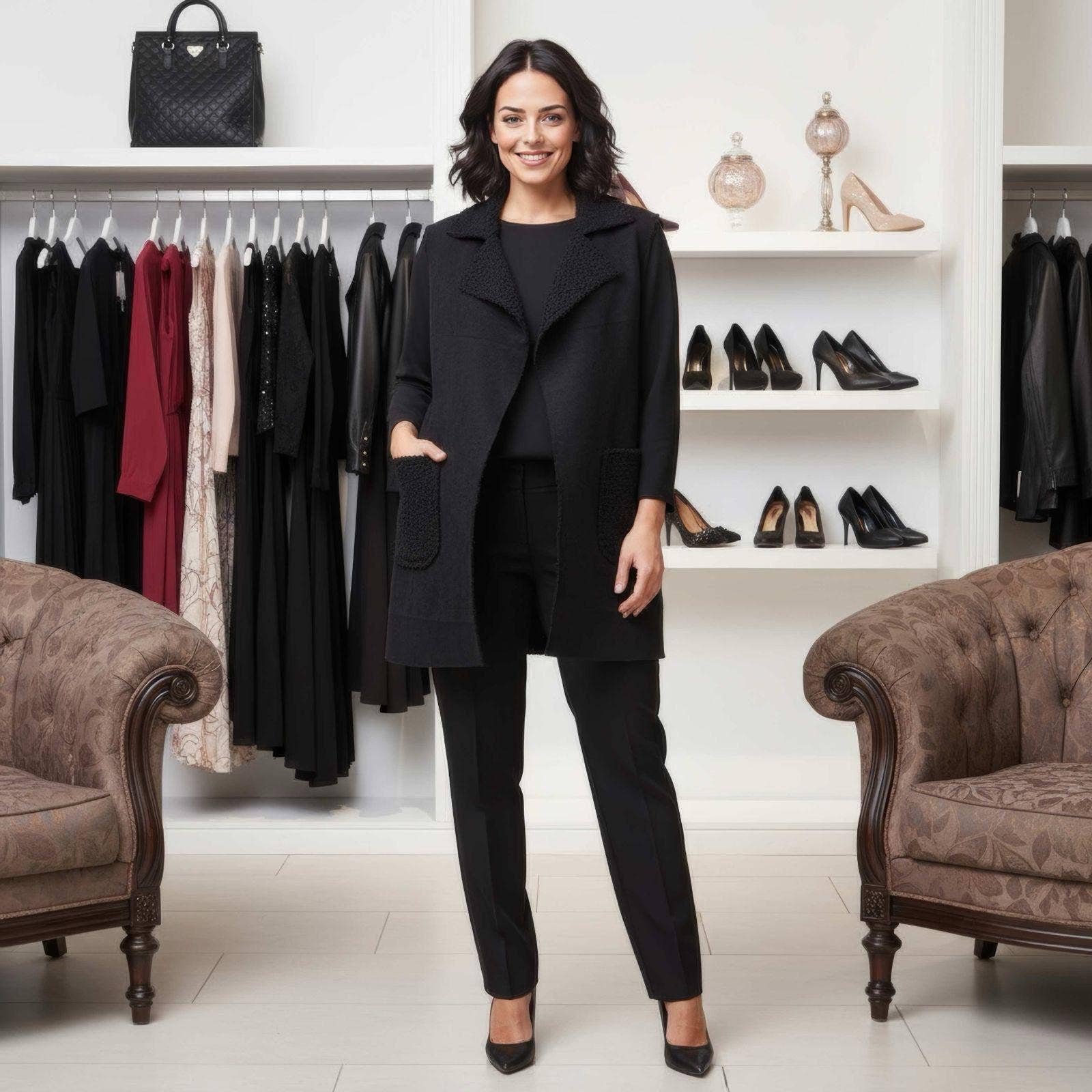 Kurt Muller – wholesale Rock - Dam – Boucle 2-fickors väst6