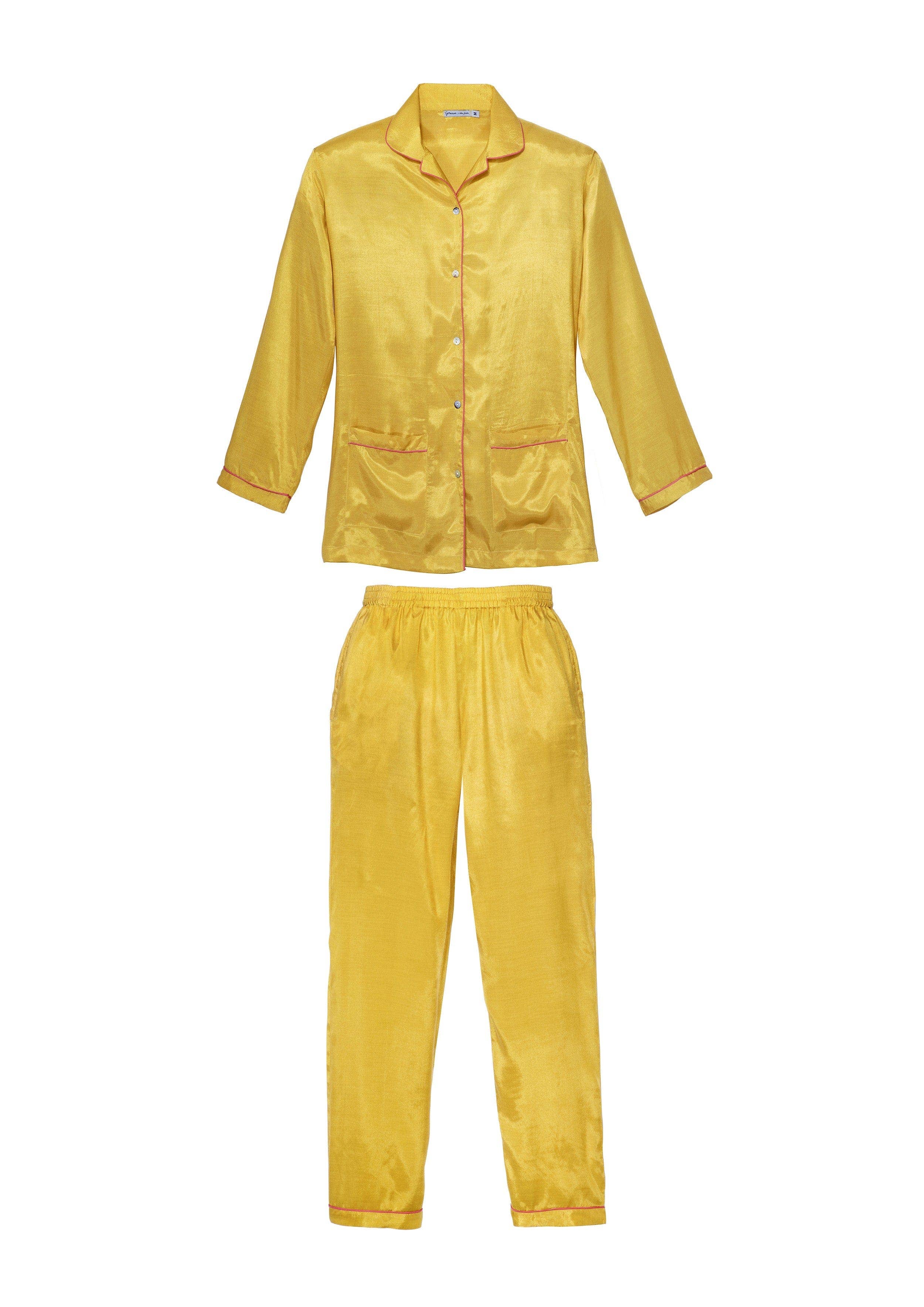 GERMAINE DES PRES - Wholesale Sleepwear Set - Women's - Mustard Camille pyjamas1