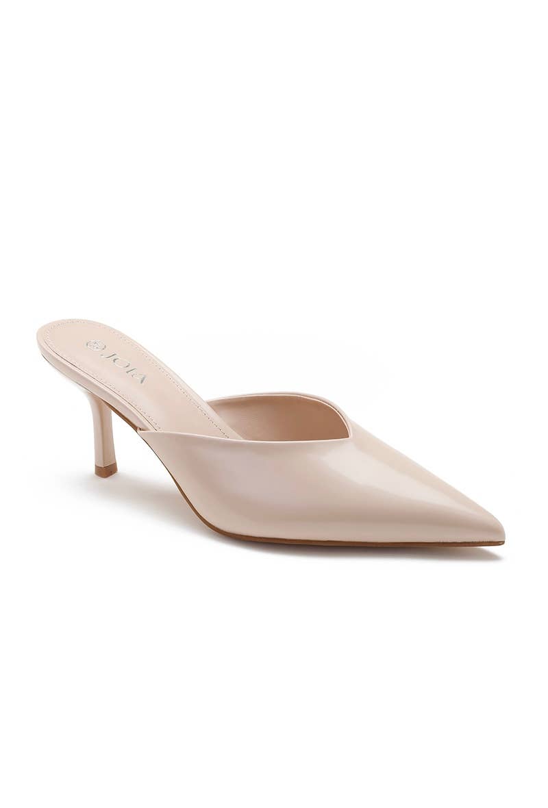 Joia Paris - Wholesale Mules - Women's - Low Heel Pointed Toe Mule with Back Straps DA-21115