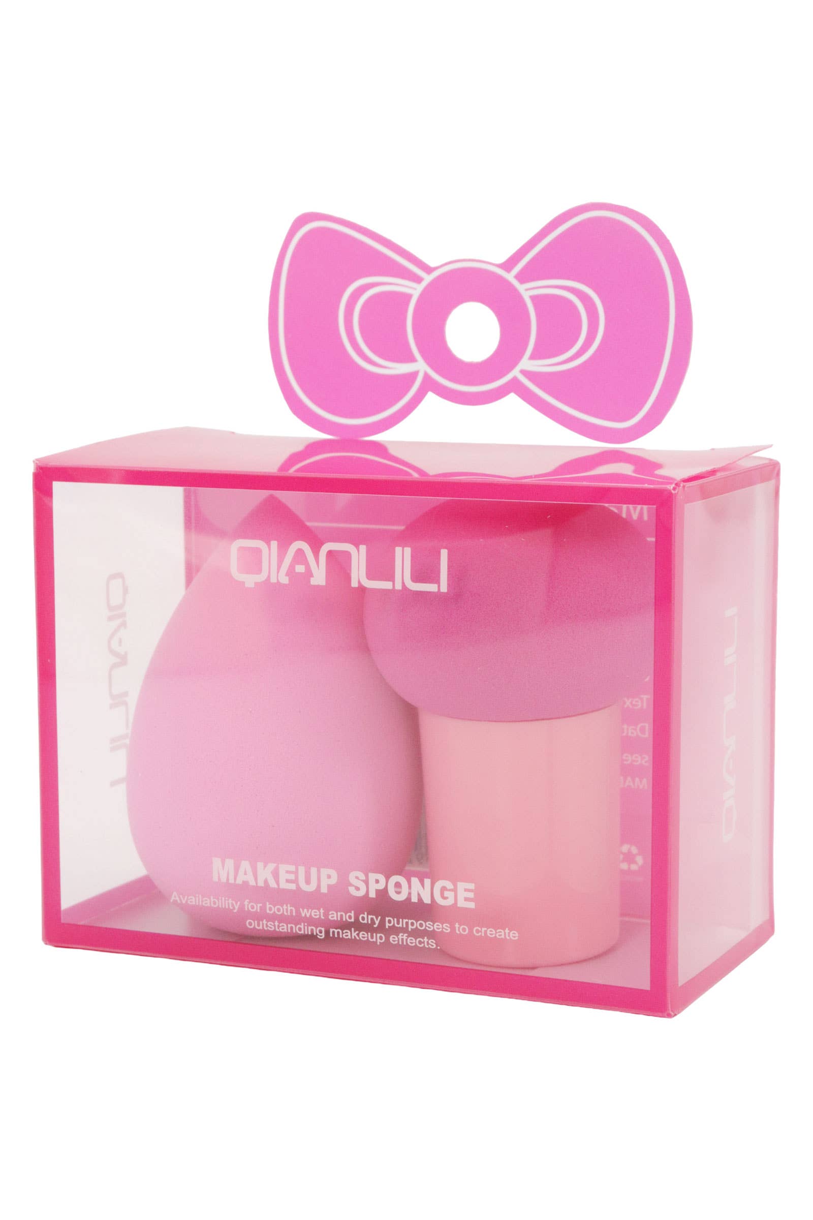 ASSORTED Pastel 2 Ct Makeup Blender Puff Sponge - 12 Pcs for wholesale on Faire2