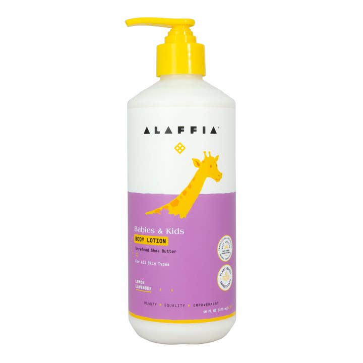 Alaffia - Wholesale Body Cream/Lotion - Baby - Babies & Kids Body Lotion - Lemon Lavender 16 fl oz