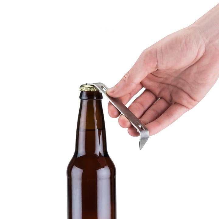 TRUE - Wholesale Bottle/Wine Opener - Stainless Steel Bottle & Church Key Can Openers - Set of 2