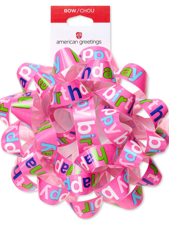 Bows 4" Birthday | AGBW | BOW | AGDZ-5R051868-A for wholesale by DICKENS INC.