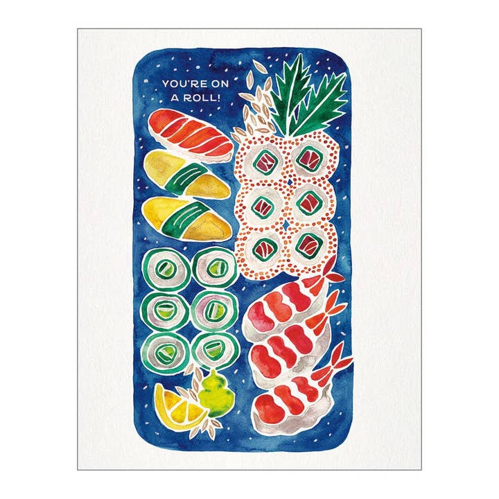 Sushi Platter - Encouragement Card for wholesale by On The Bright Side
