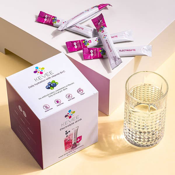 KEVEE Rehydration drinks - Wholesale Powdered Health Drink - KEVEE sachets with real blueberries - 50 servings -1