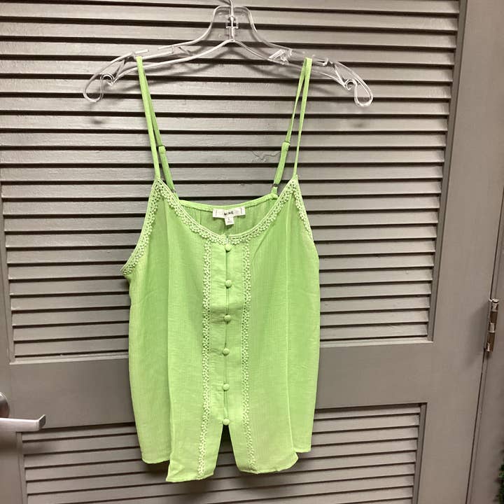 Lime Green Tank for wholesale by Wooden Elephant Boutique