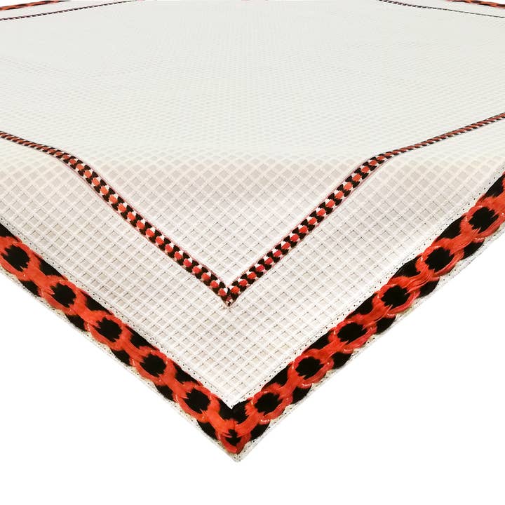 COUVERTURE DE TABLE 039 | 130X130 | HERCULANUM
COLL. VIE ETHNO pour la vente par San Leucio 1789