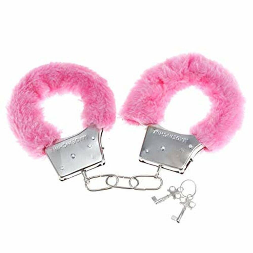 Kinky Pleasure - Wholesale Sex Toy - Power Escorts - BR206 Pink Furry Handcuffs6