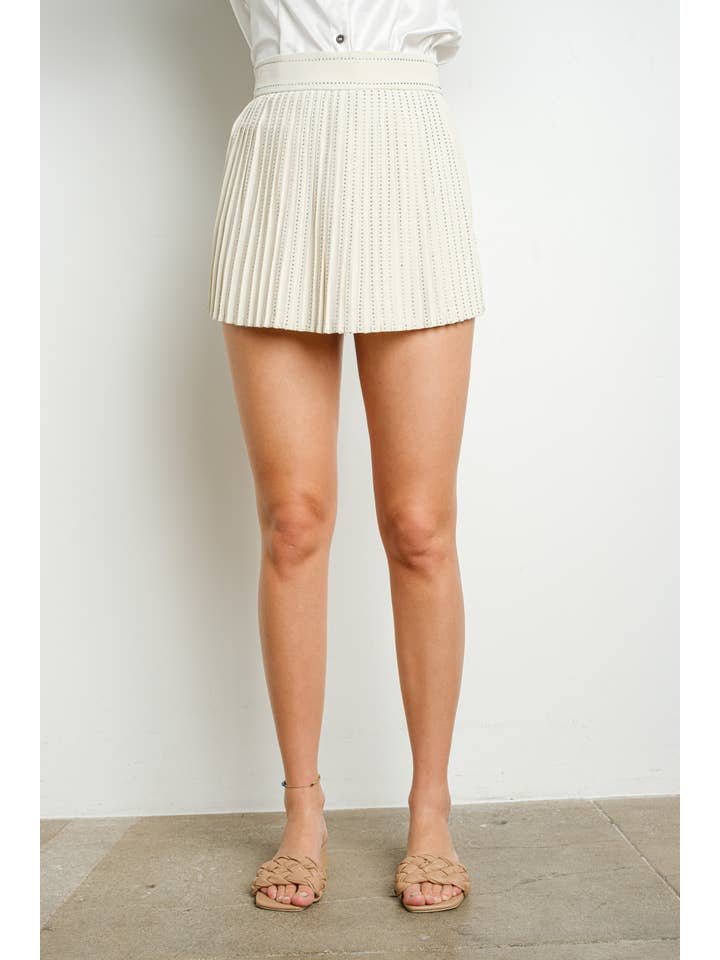 KIWI - Vente Jupe-short – femme - IP2480- Jupe plissée en strass10