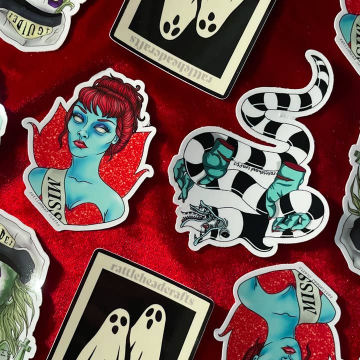 Rattlehead Crafts - Wholesale Sticker - Sandworm Sticker